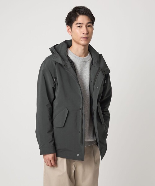 green label relaxing（グリーンレーベルリラクシング）の「TAION 3WAY モッズ インナーダウン ブルゾン -撥水・防風-（モッズコート・メンズ・ブラック/ブラウン/ダークグレー・S/M/L/XL）」の15枚目の写真