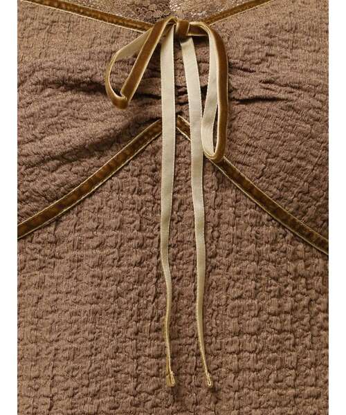 EVRIS（エヴリス）の「レースドッキングトップス（Tシャツ/カットソー・レディース・ブラウン/ホワイト/ブラック・FREE）」の8枚目の写真