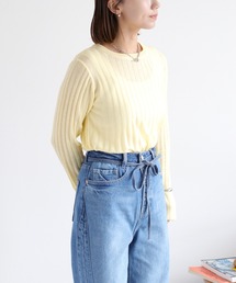 cepo（セポ）の「シアーリブクルーネックプルオーバー（ニット/セーター）」