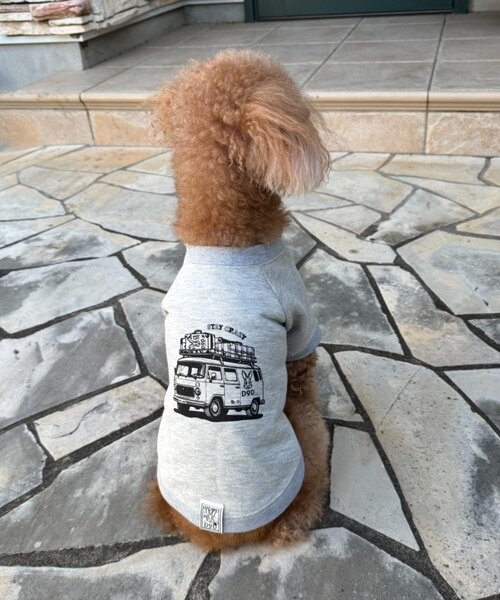 DOD（ディーオーディー）の「【一部店舗限定】【DOD】【ドッグウェア】クルマノタビッティー（ペットウェア・レディース・ブルー/グレー・MEDIUM/SMALL）」の6枚目の写真
