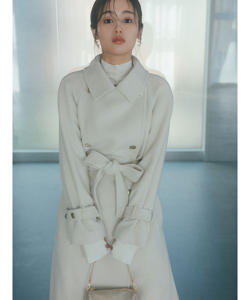 snidel ウールカシミヤスタンドカラーコート SNIDEL（スナイデル）の「ウールカシミヤスタンドカラーコート（その他