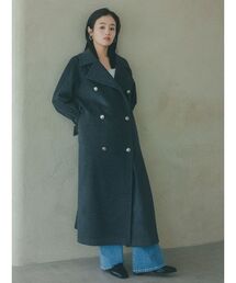 SNIDEL | ウールカシミヤスタンドカラーコート(チェスターコート)