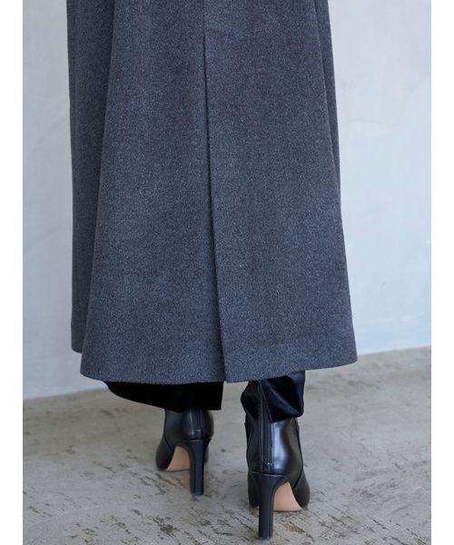 SNIDEL（スナイデル）の「ウールカシミヤスタンドカラーコート（チェスターコート・レディース・アイボリー/ダークグレー/ブラウン/ライトブルー・0/1）」の21枚目の写真