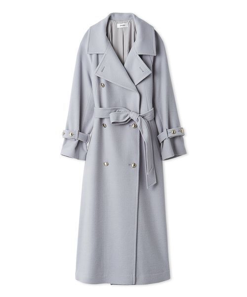 ウールカシミヤスタンドカラーコート（チェスターコート）｜SNIDEL