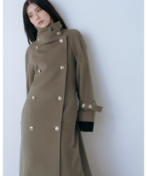 SNIDEL | ウールカシミヤスタンドカラーコート(チェスターコート)