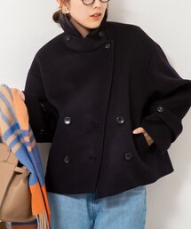NOLLEY'S(ノーリーズ)のウールカシミヤダブルブレストコート(ピーコート)
