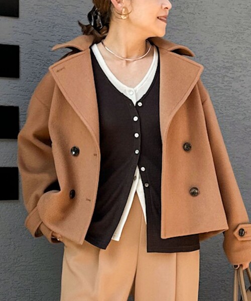 ウールカシミヤダブルブレストコート（ピーコート）｜NOLLEY'S
