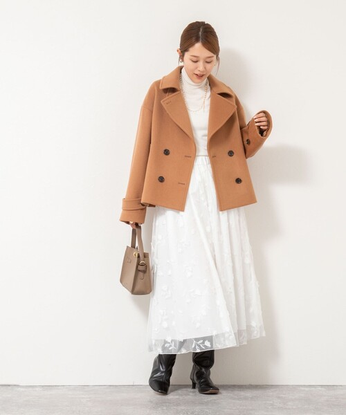 フランス製　ウールカシミヤ　ダブルブレストコート　ピーコート　ユーロヴィンテージ ウールカシミヤダブルブレストコート（ピーコート）｜NOLLEY'S