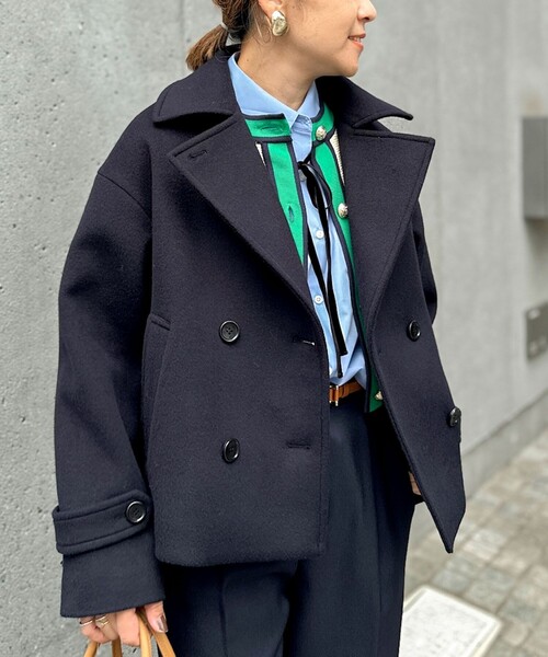 ウールカシミヤダブルブレストコート（ピーコート）｜NOLLEY'S