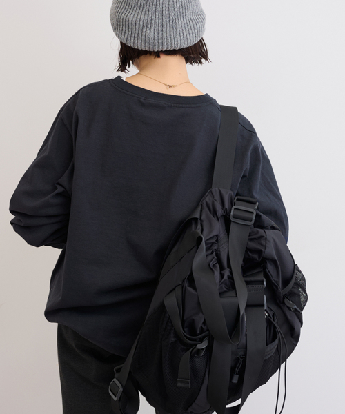 Goodwear(グッドウェア)の「【Goodwear/グッドウェア】クルーネックロングスリーブカットソー(Tシャツ/カットソー・レディース・ホワイト/ネイビー/ブラウン・LARGE)」の12枚目の写真