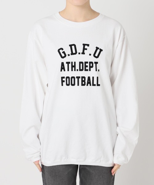 Goodwear(グッドウェア)の「【Goodwear/グッドウェア】クルーネックロングスリーブカットソー(Tシャツ/カットソー・レディース・ホワイト/ネイビー/ブラウン・LARGE)」の13枚目の写真