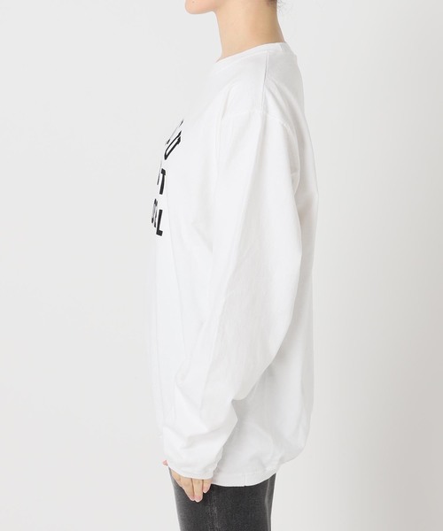 Goodwear(グッドウェア)の「【Goodwear/グッドウェア】クルーネックロングスリーブカットソー(Tシャツ/カットソー・レディース・ホワイト/ネイビー/ブラウン・LARGE)」の14枚目の写真