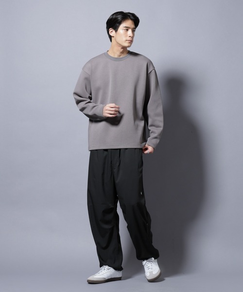 NANO universe(ナノユニバース)の「「NJ/CLUB」ワンポイントロゴトラックパンツ(その他パンツ・メンズ・ブラック/ネイビー・M/L)」の6枚目の写真