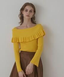 オフショルダー」に該当するイエロー/黄色系のファッション通販