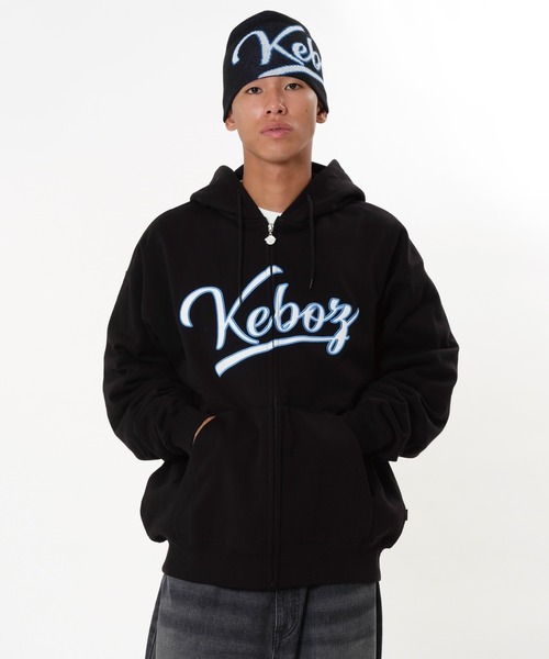 KEBOZ(ケボズ)の「ICON SWEAT FULL ZIP HOODIE(パーカー・メンズ・ブラック/グレー/グリーン/クリーム・S/M/L/2XL/XL)」の1枚目の写真