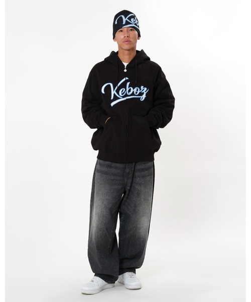 KEBOZ(ケボズ)の「ICON SWEAT FULL ZIP HOODIE(パーカー・メンズ・ブラック/グレー/グリーン/クリーム・S/M/L/2XL/XL)」の6枚目の写真