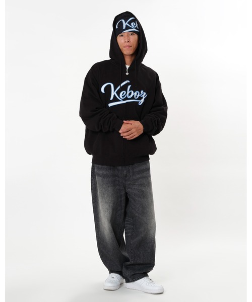 KEBOZ(ケボズ)の「ICON SWEAT FULL ZIP HOODIE(パーカー・メンズ・ブラック/グレー/グリーン/クリーム・S/M/L/2XL/XL)」の5枚目の写真