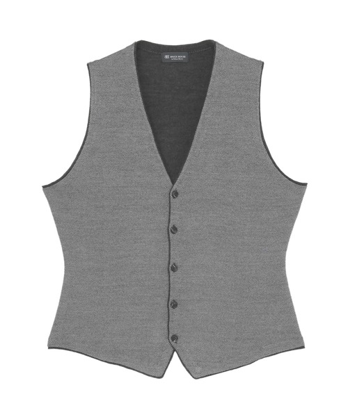 BRICK HOUSE by TOKYO SHIRT(ブリックハウス)の「バーズアイ ニットジレ(ベスト・メンズ・チャコール/ネイビー・LL/M/L/XL)」の6枚目の写真