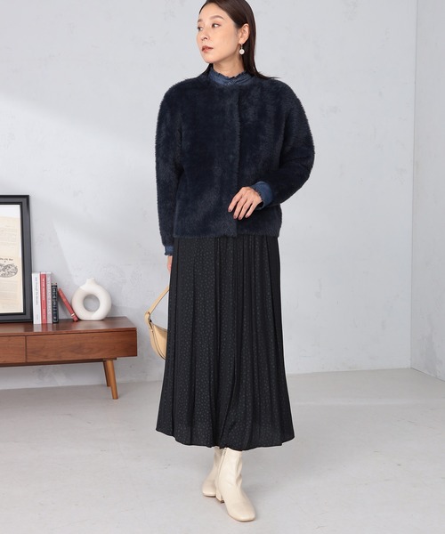 GALLORIA（ギャローリア）の「タックギャザースカート（スカート・レディース・ブラック/ブラウン・S/M/L/LL）」の9枚目の写真