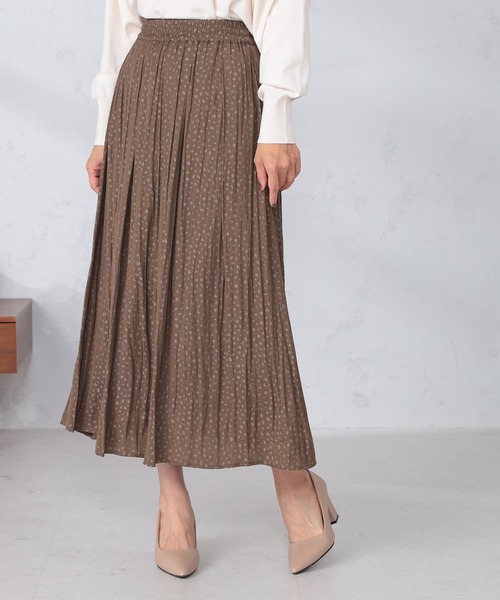 GALLORIA（ギャローリア）の「タックギャザースカート（スカート・レディース・ブラック/ブラウン・S/M/L/LL）」の10枚目の写真