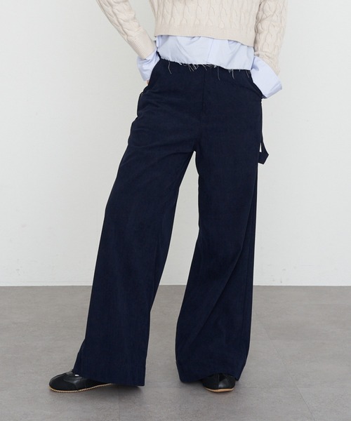 RAY CASSIN（レイカズン）の「コーデュロイペインターパンツ（その他パンツ・レディース・アイボリー/ブラウン/ネイビー・S/M）」の2枚目の写真