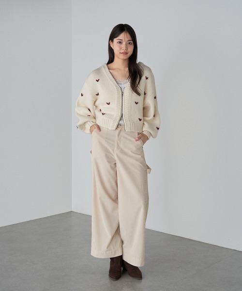 RAY CASSIN（レイカズン）の「コーデュロイペインターパンツ（その他パンツ・レディース・アイボリー/ブラウン/ネイビー・S/M）」の6枚目の写真