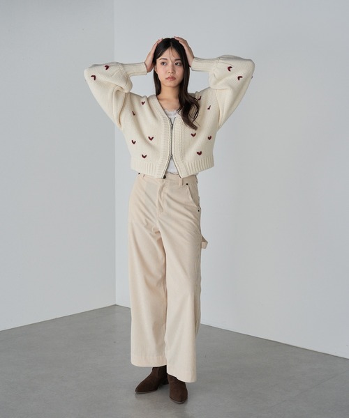 RAY CASSIN（レイカズン）の「コーデュロイペインターパンツ（その他パンツ・レディース・アイボリー/ブラウン/ネイビー・S/M）」の5枚目の写真