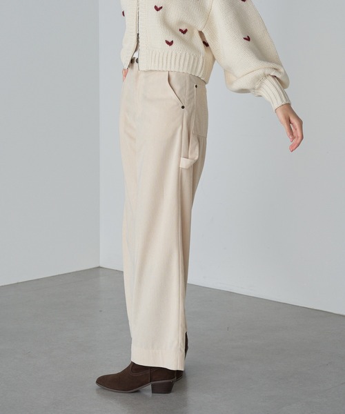 RAY CASSIN（レイカズン）の「コーデュロイペインターパンツ（その他パンツ・レディース・アイボリー/ブラウン/ネイビー・S/M）」の11枚目の写真