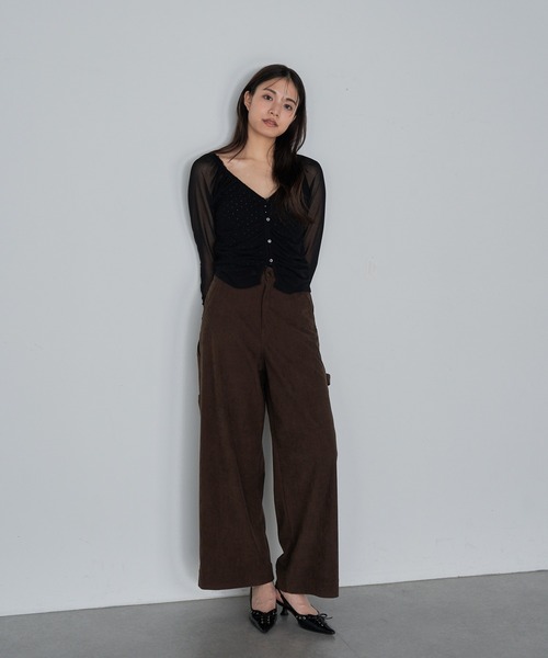 RAY CASSIN（レイカズン）の「コーデュロイペインターパンツ（その他パンツ・レディース・アイボリー/ブラウン/ネイビー・S/M）」の19枚目の写真