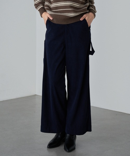 RAY CASSIN（レイカズン）の「コーデュロイペインターパンツ（その他パンツ・レディース・アイボリー/ブラウン/ネイビー・S/M）」の15枚目の写真