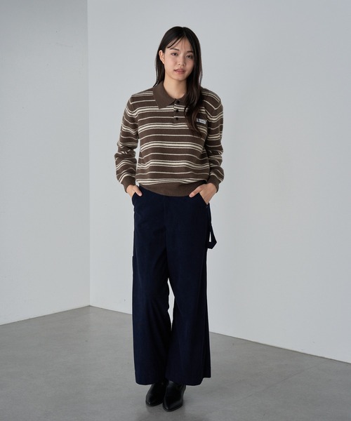 RAY CASSIN（レイカズン）の「コーデュロイペインターパンツ（その他パンツ・レディース・アイボリー/ブラウン/ネイビー・S/M）」の13枚目の写真