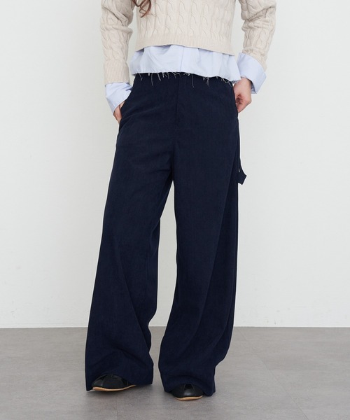 RAY CASSIN（レイカズン）の「コーデュロイペインターパンツ（その他パンツ・レディース・アイボリー/ブラウン/ネイビー・S/M）」の21枚目の写真