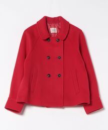 Jines | シャルム加工ウールショートPコート(ピーコート)