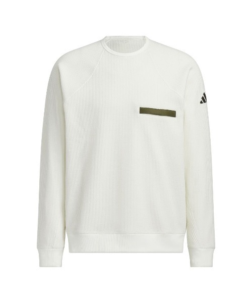 adidas(アディダス)の「アディダス adidas シティエスケープ ルーズフィット 裏起毛 ワッフル スウェット(スウェット・メンズ・カーキ/ブラック/オフホワイト・S/M/L/LL/3L)」の9枚目の写真