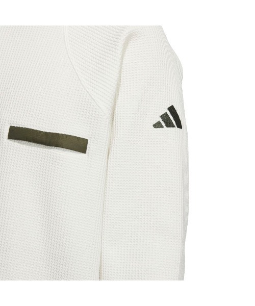 adidas(アディダス)の「アディダス adidas シティエスケープ ルーズフィット 裏起毛 ワッフル スウェット(スウェット・メンズ・カーキ/ブラック/オフホワイト・S/M/L/LL/3L)」の17枚目の写真