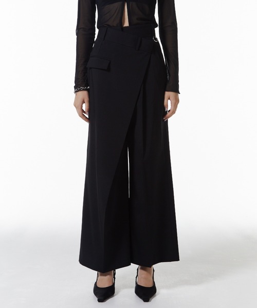 JOSE MOON（ジョゼムーン）の「WRAP LAYERED PANTS/ラップレイヤードパンツ（その他パンツ・レディース・ブラック/グレー・36/38）」の16枚目の写真