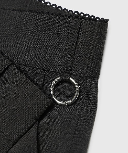 JOSE MOON（ジョゼムーン）の「WRAP LAYERED PANTS/ラップレイヤードパンツ（その他パンツ・レディース・ブラック/グレー・36/38）」の9枚目の写真