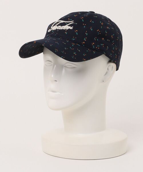 Revo.(レボ)の「小花柄 ロゴ刺繍 キャップ(キャップ・レディース・アイボリー/ネイビー/パープル・FREE)」の1枚目の写真