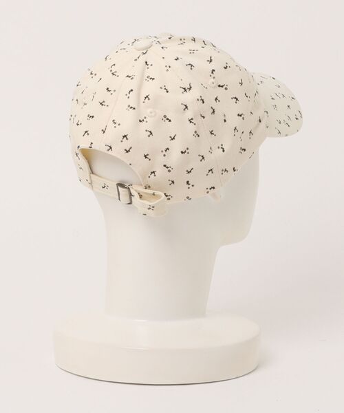 Revo.(レボ)の「小花柄 ロゴ刺繍 キャップ(キャップ・レディース・アイボリー/ネイビー/パープル・FREE)」の4枚目の写真