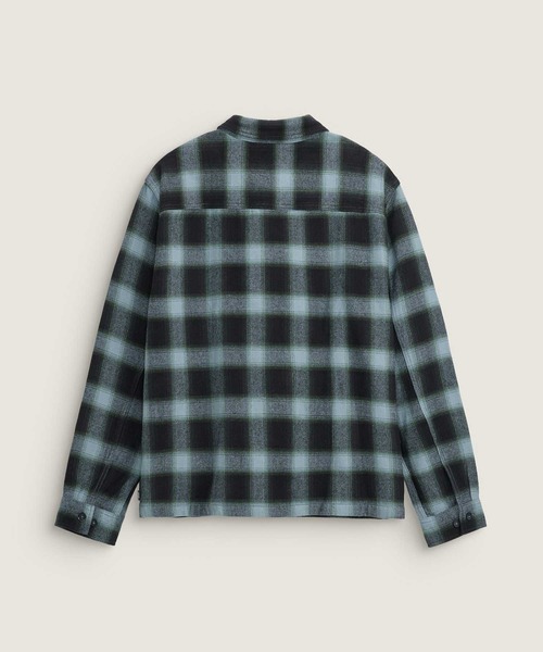 VANS(バンズ)の「CRESTMONT シャツジャケット / Crestmont Plaid Shacket PARISI / VN000P7UJDU1(ブルゾン・メンズ・サックスブルー・X-LARGE/MEDIUM/LARGE)」の2枚目の写真