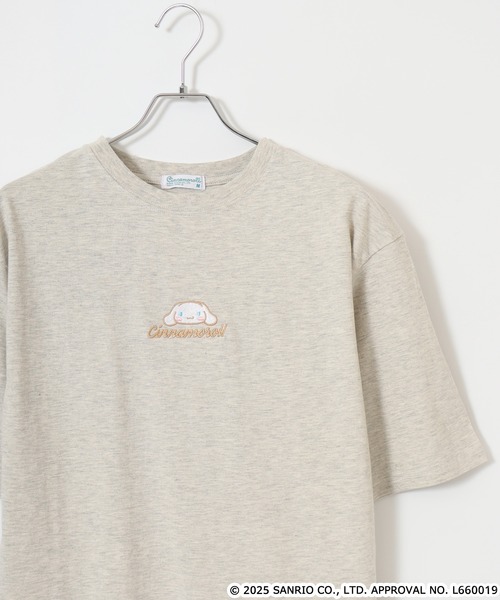 sanrio(サンリオ)の「サンリオキャラクターズ レディース ビッグシルエットTシャツ(Tシャツ/カットソー・レディース・オフホワイト/アイボリー系/ネイビー系/ブラック/ブルーグレー/グレイッシュベージュ/ホワイト系/ピンクベージュ/ピンク系その他/ホワイト系1/オートミール/ネイビー/ライトパープル/ダークグレー/ブラック系/チャコール/ホワイト/ブラック系1・M/L)」の11枚目の写真