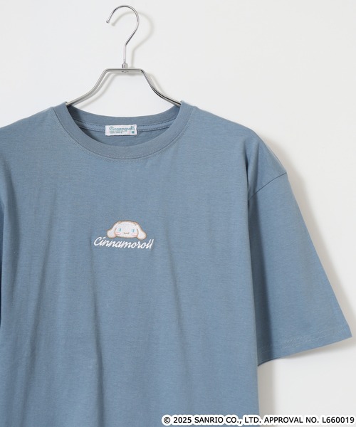sanrio(サンリオ)の「サンリオキャラクターズ レディース ビッグシルエットTシャツ(Tシャツ/カットソー・レディース・オフホワイト/アイボリー系/ネイビー系/ブラック/ブルーグレー/グレイッシュベージュ/ホワイト系/ピンクベージュ/ピンク系その他/ホワイト系1/オートミール/ネイビー/ライトパープル/ダークグレー/ブラック系/チャコール/ホワイト/ブラック系1・M/L)」の9枚目の写真