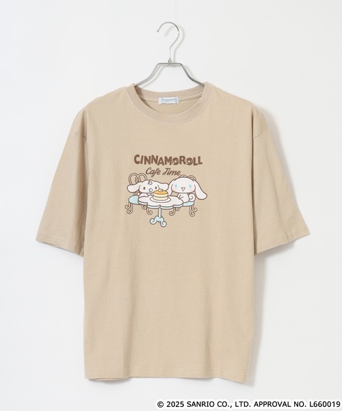 sanrio(サンリオ)の「サンリオキャラクターズ レディース ビッグシルエットTシャツ(Tシャツ/カットソー・レディース・オフホワイト/アイボリー系/ネイビー系/ブラック/ブルーグレー/グレイッシュベージュ/ホワイト系/ピンクベージュ/ピンク系その他/ホワイト系1/オートミール/ネイビー/ライトパープル/ダークグレー/ブラック系/チャコール/ホワイト/ブラック系1・M/L)」の22枚目の写真