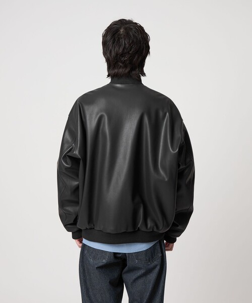 CITEN＞レザーライクバルーンジップブルゾン（ブルゾン）｜CITEN
