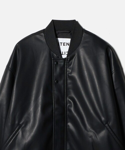 セール】＜CITEN＞レザーライクバルーンジップブルゾン（ブルゾン