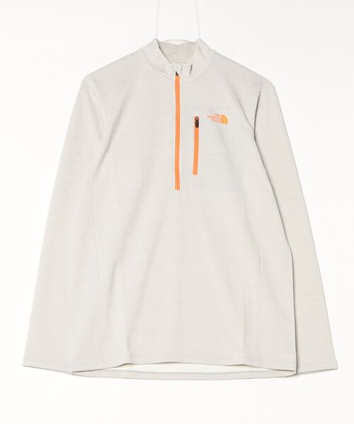 THE NORTH FACE(ザノースフェイス)の「ザ ノース フェイス THE NORTH FACE L/S QD Mid Zip Up_ロングスリーブキューディーミッドジップアップ(その他トップス・メンズ・グレー/チャコールグレー・S/M/L/LL)」の1枚目の写真
