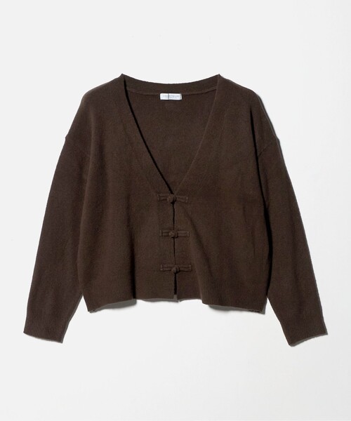 A DAY IN THE LIFE UNITED ARROWS(アデイインザライフユナイテッドアローズ)の「チャイナボタン カーディガン <A DAY IN THE LIFE>(カーディガン/ボレロ・レディース・ネイビー/ピンク/ライトグレー/ダークブラウン・FREE)」の1枚目の写真