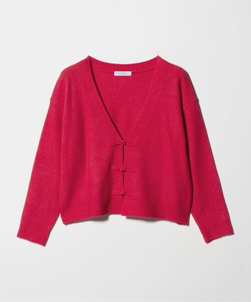 A DAY IN THE LIFE UNITED ARROWS(アデイインザライフユナイテッドアローズ)の「チャイナボタン カーディガン <A DAY IN THE LIFE>(カーディガン/ボレロ・レディース・ネイビー/ピンク/ライトグレー/ダークブラウン・FREE)」の4枚目の写真
