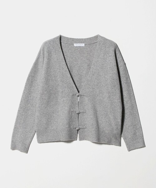 A DAY IN THE LIFE UNITED ARROWS(アデイインザライフユナイテッドアローズ)の「チャイナボタン カーディガン <A DAY IN THE LIFE>(カーディガン/ボレロ・レディース・ネイビー/ピンク/ライトグレー/ダークブラウン・FREE)」の2枚目の写真