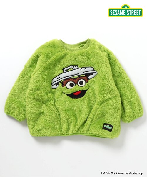 SESAME STREET (세서미 스트리트)의 "WEB 한정 세서미 스트리트 퍼 프리 스트레이너 (스웨트)"| 그린